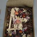 Jigfoxy Wooden Puzzle for Adults, Happy Grandmas Jigsaw Puzzles for Adult, Unique Animal Shape Wood Cut Puzzles, Christmas Thanksgiving Gifts for Friends Family (L-13.4 * 13.4in-300pcs)