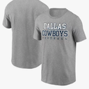 Dallas Cowboys Men's Charcoal Heather Practice T-Shirt Size 2XL