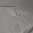 EurCross Extra Long Shower Curtain Liner 72 x 86 inch, White Fabric Shower Curtains for Spa Hotel Bathroom, Water Repellent, Machine Washable, 86 Inches Long