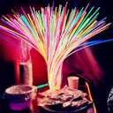 Glow Sticks Bulk 200ct 22'' Glow Necklaces with Connectors, for Party Festivals Raves Birthday Wedding (Multi200)