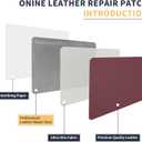 ONine Leather Repair PatchLeather Repair Tape, 12 x 48 inches Leather Repair Patch for Furniture,Vinyl Repair kitLeather Couch Patchfor Sofas,Furniture,car Seats,Chairs(Wine red-Litchi Grain)
