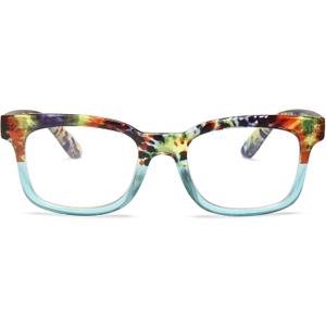 2SeeLife Wide Reading Glasses for Women Medium-Large Fit, Thick & Sturdy Frame, Spring Hinges, Premium Designer Readers, Rainbow Tortoise, +2.25