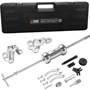 EWK 9-Way Slide Hammer Puller Set, 5 lb Slide Hammer Wheel Hub Puller CV Axle & Rear Axle Bearing Remover, Front Wheel Hub Dent Puller Kit for Bearings Bushings Seals Gears