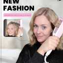 1 1/4 Inch Hair Waver Crimper,Cimper Tool Hair Crimper Waver,Deep Wave Iron with 2 Ceramic Barrel,Pink