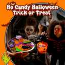 Halloween Party Favors for Kids,24 Packs Mini Pop Fidget Toys with Novelty Cards, Bulk Trick or Treat Keychain for Toddler Teen Age 3-8,8-12,Halloween Goodie Bag Stuffers Classroom Prizes Sensory Toy