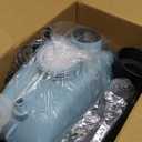 Battery Powered Sprayer 2 Gallon, 2025 Upgraded Electric Weed Sprayer with 3 Spray Forces, Battery Indicator, Rechargeable Handle,4 Mist Nozzles,23.6" Retractable Wand,Shoulder Strap, for Lawn&Garden (Blue)