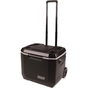 Coleman Xtreme 50qt Wheeled Cooler, Extra-Walled Insulation Keeps Ice up to 5 Days, Portable Rolling Hard Chiller (Black)