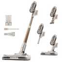 Clinkal Cordless Vacuum Cleaner  Vacuum Cleaners for Home, AntiTangle Brush, 6in1 Rechargeable Vacuum for Pet Hair