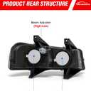 for 2003-2014 Chevy Express 1500/Gmc Savana 1500 Compatible with 2003-2023 Chevy Express 2500 3500/Gmc Savana 2500 3500 Halogen Headlights Clear Housing, Driver and Passenger Side
