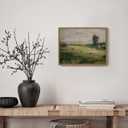 SHENIFY Vintage Landscape Framed Canvas Wall Art The Vast Grassland Classic Wall Prints Modern Farmhouse Bathroom Office Decor - 11x14in Natural Framed (Wilderness)