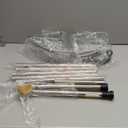 Corner Shower Caddy Tension Pole: Stainless Steel Rustproof 4-Tier Shower Organizer - 47-121 inch Adjustable Bathroom Shelves for Bathtub Shampoo Storage - Tension Rod Floor Standing Bath Rack