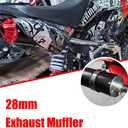 28mm 1.1" Exhaust Muffler Silencer Pipe for CRF50 XR50 KLX Coolster SSR Thumpstar TTR YCF Lifan Apollo 50cc 70cc 90cc 110cc 125cc Chinese Pit Trail Dirt Bike Mini Bike Motorcycle Motocross Parts Red