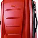 Samsonite Winfield 2 Hardside Expandable Luggage with Spinner Wheels, Orange, Checked-Large 28-Inch (One Size)
