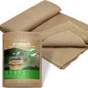 VIVOSUN 63 in x 15 ft Premium Burlap Fabric, 10 oz Heavy Duty High Density Natural Jute Fiber, Multipurpose Burlap for Gardening, Outdoor Plant Care, Weed Barrier, DIY Crafts, and Decoration