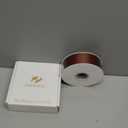 HUIHUANG Brown Satin Ribbon 1-1/2 inch x 50 Yards Dark Brown Double-Faced Satin Ribbon for Gift Wrapping, DIY Crafts, Holiday Decor, Christmas Wedding Party Decor, Bows, Flower Bouquet