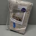 MIULEE 100% Blackout Linen Textured Curtains for Bedroom Solid Thermal Insulated Natural Beige Grommet Room Darkening Curtains & Drapes Luxury Decor for Living Room Nursery 52 x 84 Inch (2 Panels)