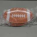 4 Pcs Football Serving Tray Melamine Football Plates Reusable Party Serving Dishes for Snacks Cookies Dessert Dishwasher Safe