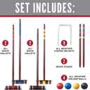 Franklin Sports Portable Backyard Croquet Sets - Complete 4 + 6 Player Croquet Sets with Mallets, Croquet Balls + Wickets Included - Outdoor Family Lawn Game Sets, Multisized
