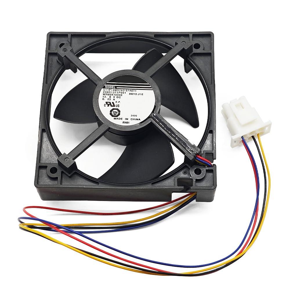 WR60X25858 Freezer Evaporator Fan Motor Fit for GE Refrigerator Replace WR60X10340 AP6891698 PS12727431 EAP12727431