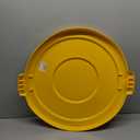 SPARTA Bronco Trash Can Lid, 32 Gallon Waste Container Cover, Fits Bronco 32-Gallon Containers (Sold Separately), Heavy-Duty Polyethylene, Yellow