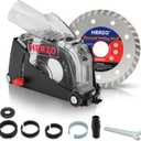 HERZO Dust Shroud Dust Extraction Cutting Guard for 5 inch and 4-1/2 inch Angle Grinder