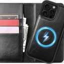 DJBull 2-in-1 Detachable Wallet Case for iPhone 16 Pro Max 6.9" RFID Blocking Flip Folio with Card Holder | PU Leather Shockproof Protective Cover Women Men for Apple 16 Pro Max Phone Case Black