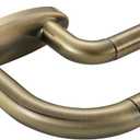 Double Curtain Rods Antique Bronze,Room Darkening Drapery Rod for 48-84 Inches,Adjustable 3/4 Inches Front and 5/8 Inches Back Quality Metal Rod for Window,Wrap Around Design