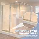 Hicarer 30'' Framed Shower Door Drip Rail with Sweep Bottom Seal, Gold