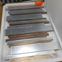 JACUKO Decorative Mirrors for Wall Decor Large Mirrors for Wall Decor Living Room Silver Mirrors 24×36 inch (Gold Brown)