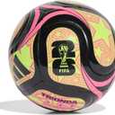 adidas FIFA World Cup 26 Trionda Soccer Ball (4, Black/Lucid Lemon/Lucid Pink Club)