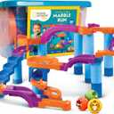 National Geographic Kids Junior Jumbo Marble Run, 80-Piece Ball Drop Toy | Includes Storage Bin, Kid-Safe Balls & Buildable Marble Run Maze for Toddlers & Preschoolers Ages 2+