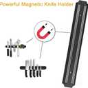 Magnetic Knife Strips(15 Inch X Set Of 2) Magnetic Knife Storage Strip, Knife Holder, Knife Rack, Knife Strip, Kitchen Utensil Holder, Tool Holder, Multipurpose Magnetic Knife Rack