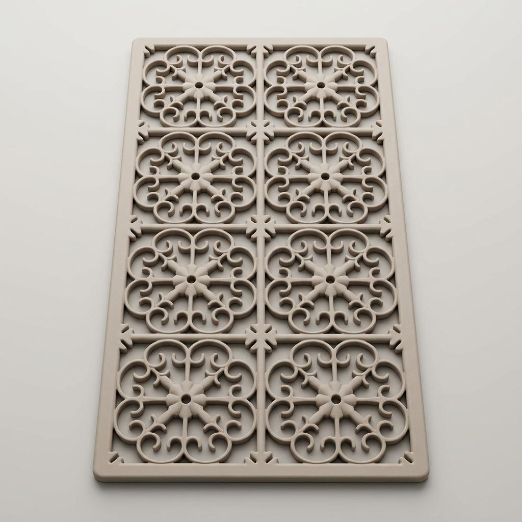 GASARÉ, Extra Large, Thick, Silicone Trivet for Hot Dishes, Pots, and Pans, Heat Resistant Mat for Countertop, Hot Pad for Kitchen, Easy to Clean, 21.5x12inches
, White