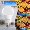 A19 LED Light Bulb, 60W Equivalent, Efficient 9W, 7 Year, 760 Lumens, Non-Dimmable, 5000K, Daylight White- 6 Pack