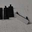 GLUIT Adhesive Towel Hooks for Bathroom Wall Hooks for Hanging Heavy Duty for Door Coat Rack Sticky Hanger Holder Durable Stainless Steel (Black, 4 Pack)