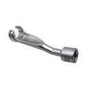 JEUCLEL 17mm 1/2" Dr. Common Rail Injection Fuel Line Nut Socket, 12 Point Injection Line Flare Nut Wrench Open Type for BMW/Opel 2.5TD Diesel Engine, Injector Line Removal Tool Opening Socket