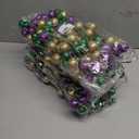 4 x 8 Pcs Carnival Decorations,15" Carnival Glitter Tree Picks Stems Ornaments Table Centerpieces Decor,Artificial Purple Gold Green Berry Flowers Branches Sprays for Carnival Party Home Decor