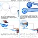 4 units suction tubing with detachable porous end design handleEach suction tube kits is 6.8 feet long