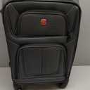 SWISSGEAR Sion Softside Expandable Spinner Luggage Durable Lightweight Travel Suitcase, Dark Grey, Carry-On 21-Inch