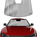 Pigenius Windshield Sunshade for Kia EV6 2022-2025 (GT-Line/Wind/GT), Reversible Silver/Black