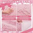 Lyrow Bow Bath Mat for Bathroom, 20"x32" Cute Preppy 3D Bow Rugs Extra Soft and Absorbent Microfiber Bath Rug, Non-Slip TPR Back, Washable Plush Shaggy Rugs for Floor Shower Bedroom Sink(Pink)