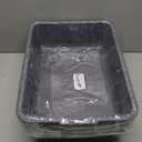 4-Pack Bus Tubs, Commercial Tote Box, Plastic Bus Box (13 L Capacity), Grey