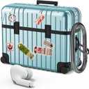 KOREDA Compatible with AirPods Pro 2nd/1st Generation Case Cover, Cute Funny Suitcase Design Case for Airpods Pro 2nd/1st Gen, Fashion Protective Hard Case for Women Men with Keychain (Mint Green)