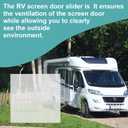 11195 RV Screen Door Slider Panel - Transparent Square Acrylic 12x12 Inch, 1/16" Thick,Suitable for RV, Camper, Motor Home, Trailer, Cargo Trailer