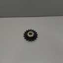 uxcell #50 Roller Chain Idler Sprocket, Type C 17mm Bore 5/8" Pitch 17 Tooth Tensioner with Double Bearing, Black Oxide Finished 1045 Steel for ANSI #50 (DIN/ISO 10A) Chains
