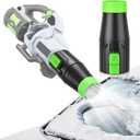 Car Drying Nozzle Compatible for EGO Leaf Blower Nozzle Work for 530 575 580 615 650 765 670 Models - Scratch Protection, Concentrated Airflow, Removing Packed Snow & Wet Leaves (Green)