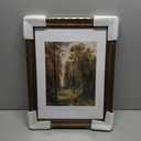 12x16 Vintage Gold Picture Frame, Ornate Victorian Frames for Gallery Wall or Tabletop with Real Glass, Display Art 8.5x11 with Mat or 12x16 without Mat for Antique Dco