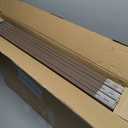 ZJSF Freestanding Dog Fence Indoor, Foldable Dog Gate for Doorways, Stairs or Hallways, Sturdy Wood Extra Wide Pet Gate with Support Feet for The House, Brown, 32 "Height-6 Panels