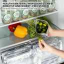 EMESAK Reusable Aluminum Foil Sealable Storage Bags, Leak Proof Stand Up Freezer Bags With Zipper Lock Label for Food Preservation Vegetables Fruit,Meat,Snacks,Bread,Seafood (30PCS, Medium) (Grey-large-30)