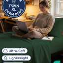Twin XL Size 3 Piece Sheet Set - Comfy Breathable & Cooling Sheets - Hotel Luxury Bed Sheets for Women & Men - Deep Pockets, Easy-Fit, Soft & Wrinkle Free Sheets - Emerald Green Oeko-Tex Bed Sheet Set